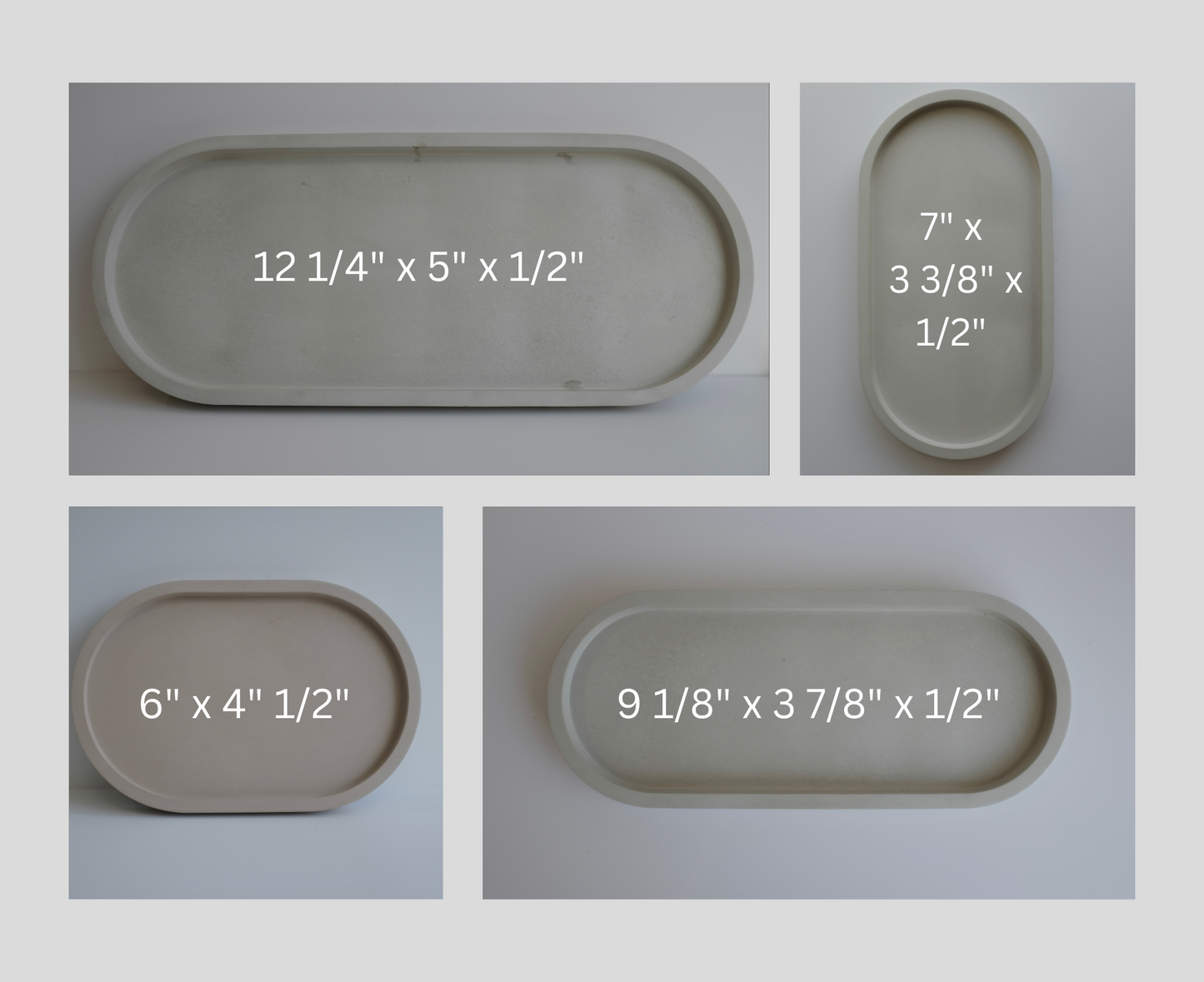 Oval tray - Green