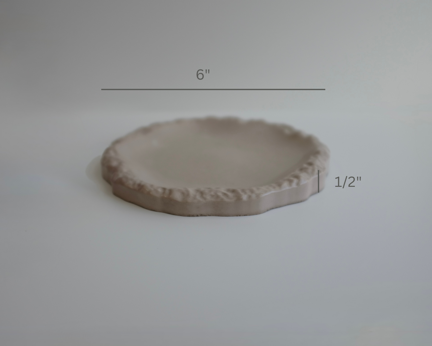 Round Textured Tray Large