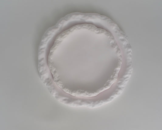 Round Rock Textured Tray Resin