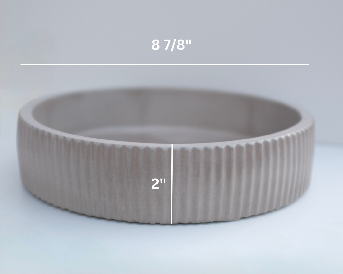 Fluted bowl